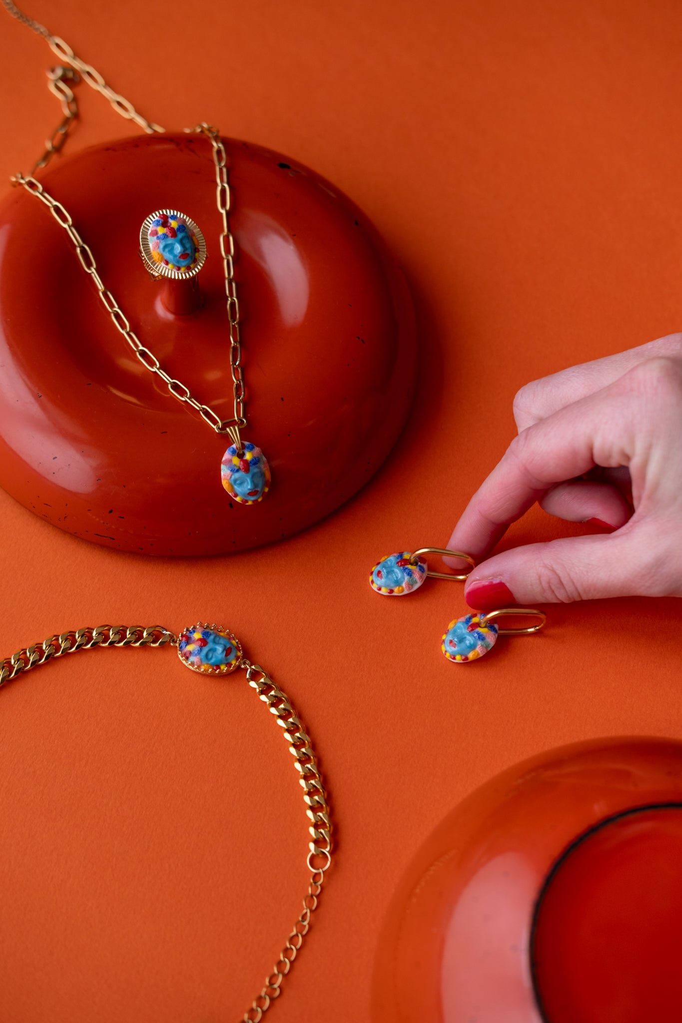 Androgyne - The Pair of Earrings - Colorful