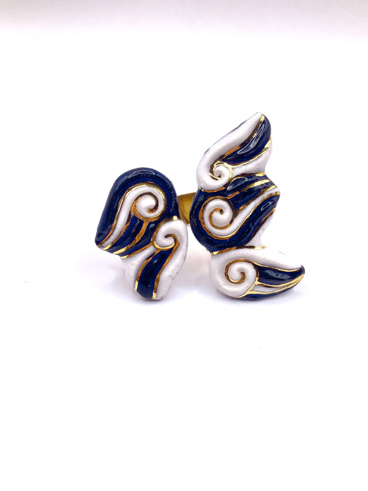 Grand bijou de main - Black & White & Or