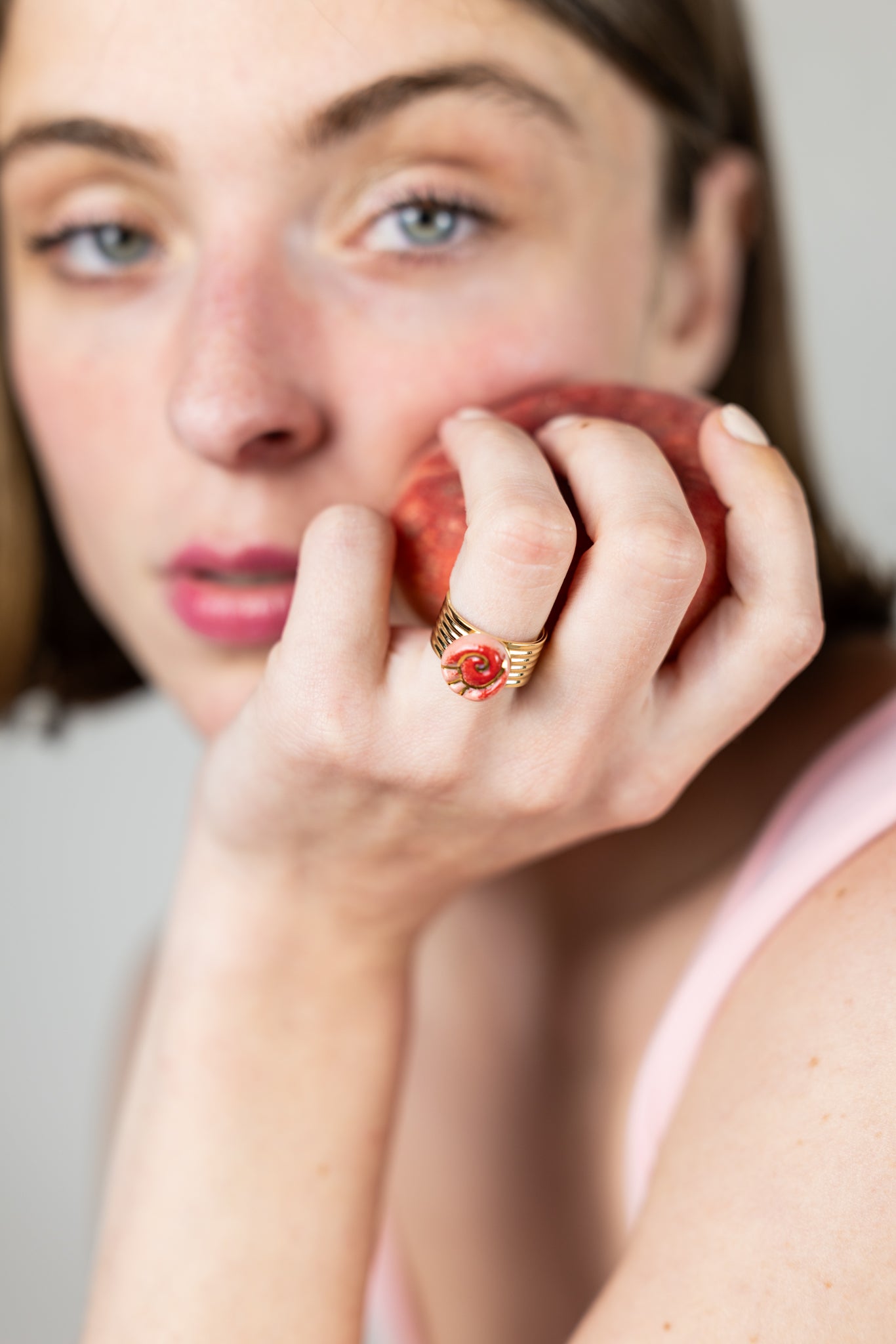 Bague Petite Volute - Rouges