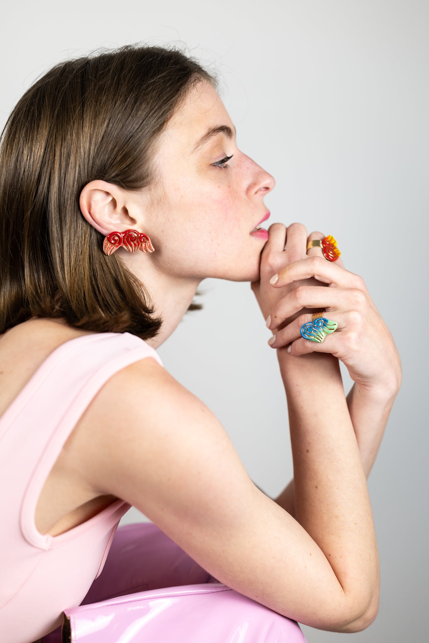 Bague « les 2 Volutes » - Bleus
