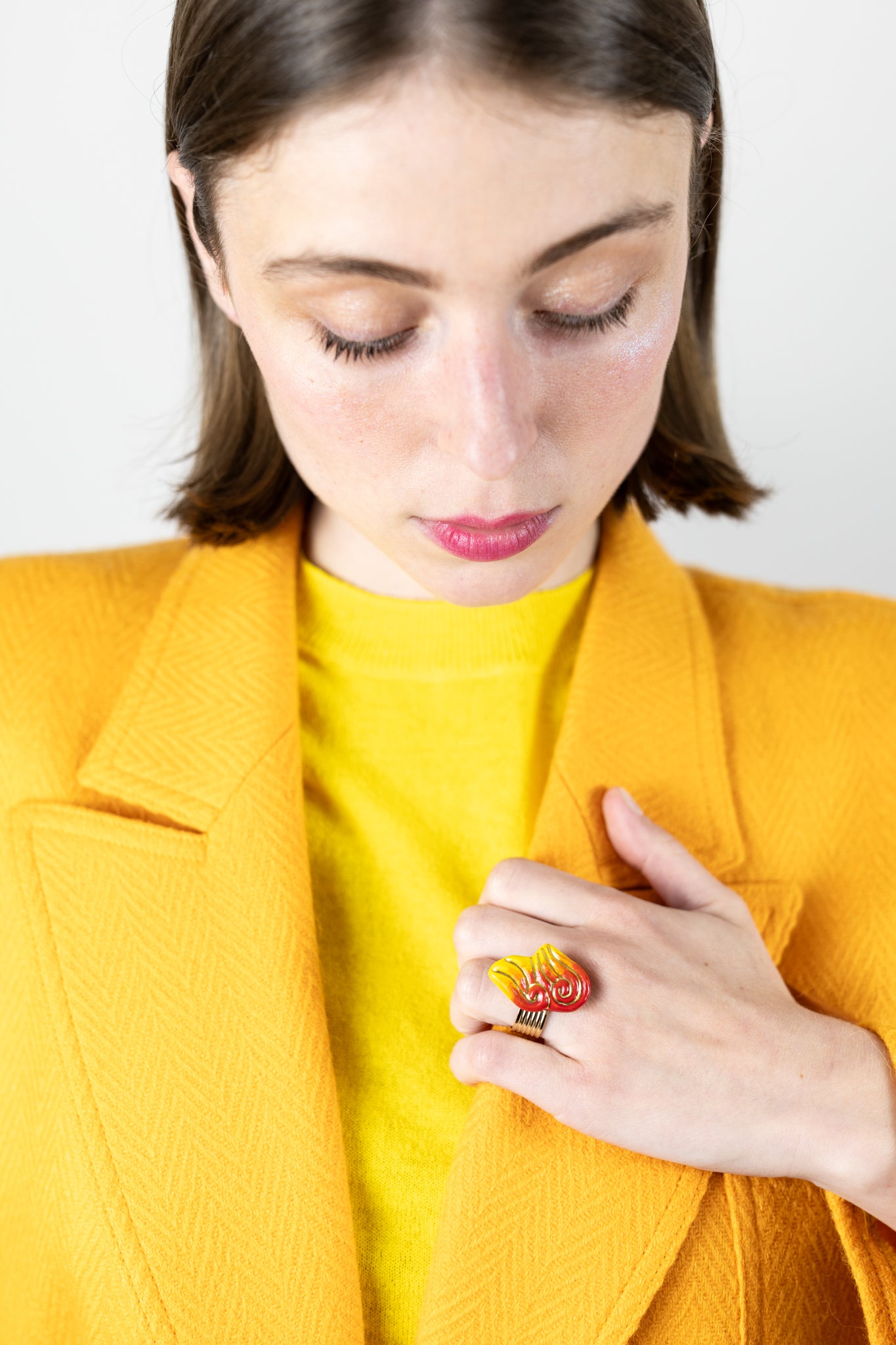 Bague « les 2 Volutes » - Flammes