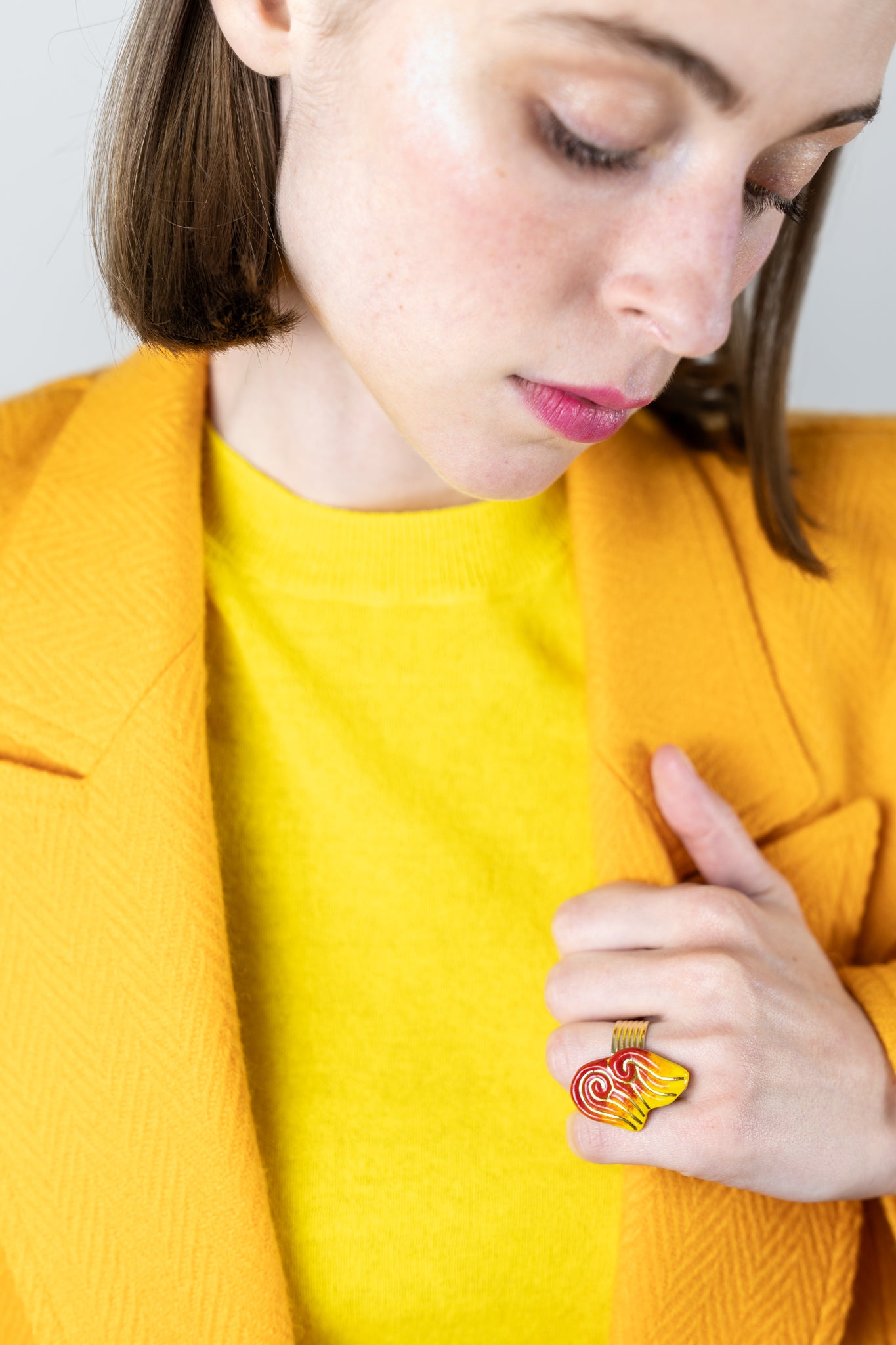 Bague « les 2 Volutes » - Flammes