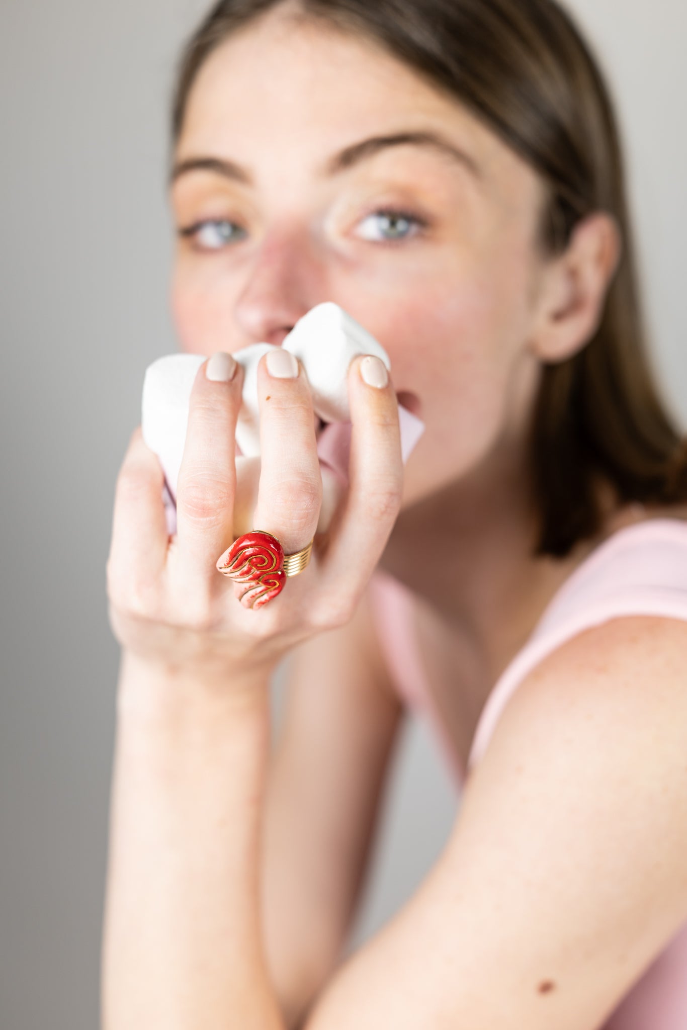 Bague « les 2 Volutes » - Rouges