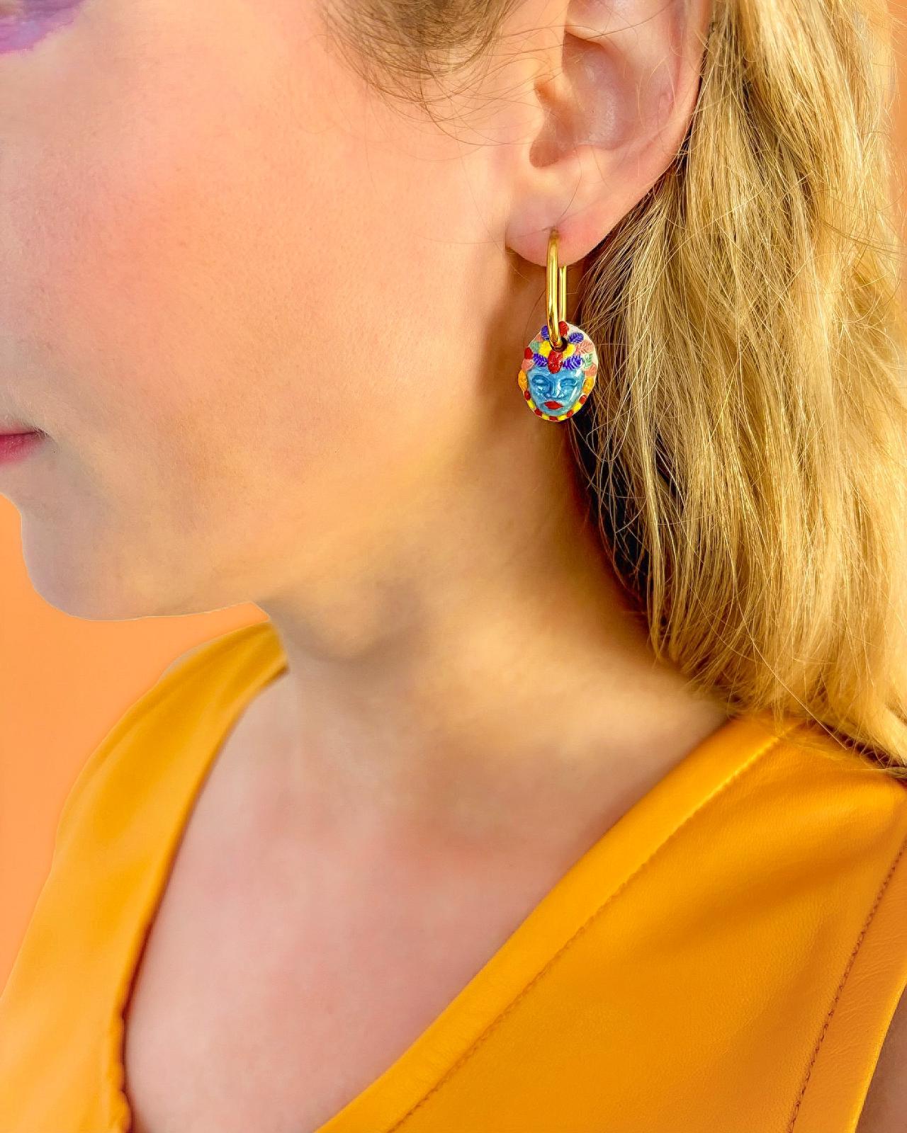 Androgyne - The Pair of Earrings - Colorful