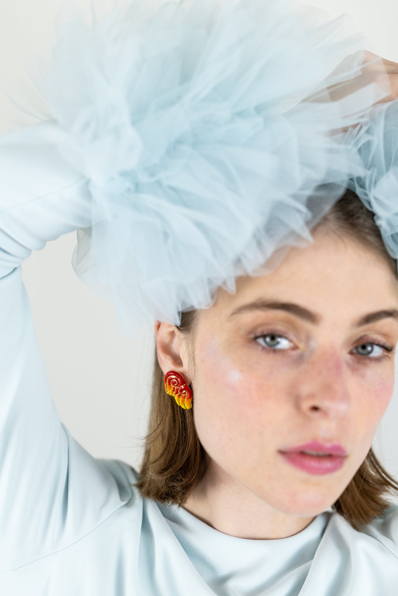 Boucles d’oreilles "Les 2 volutes" - la paire, Flammes