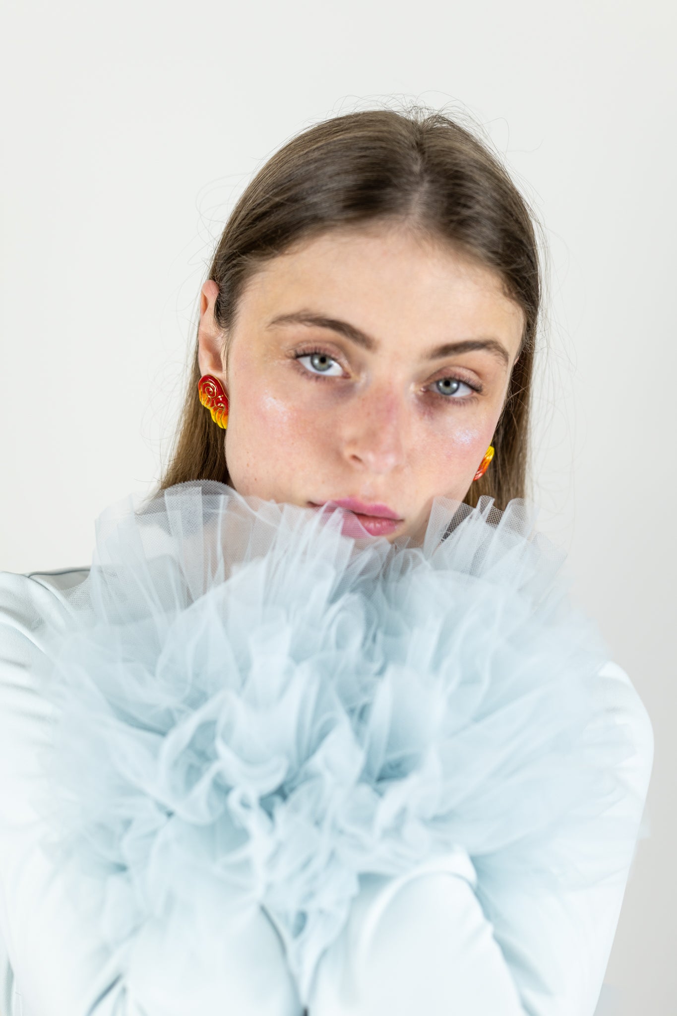 Boucles d’oreilles "Les 2 volutes" - la paire, Flammes