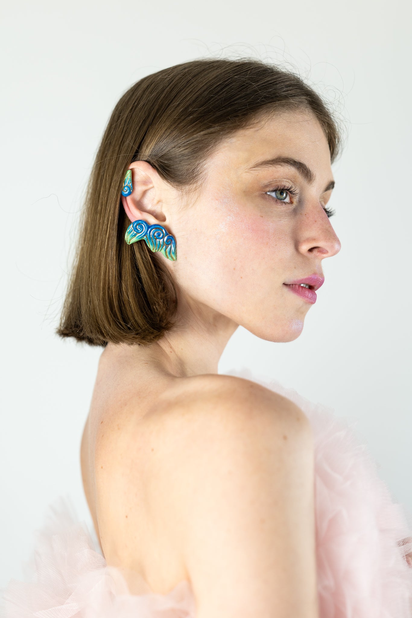 Bijou clip "Les 3 volutes"- Bleus