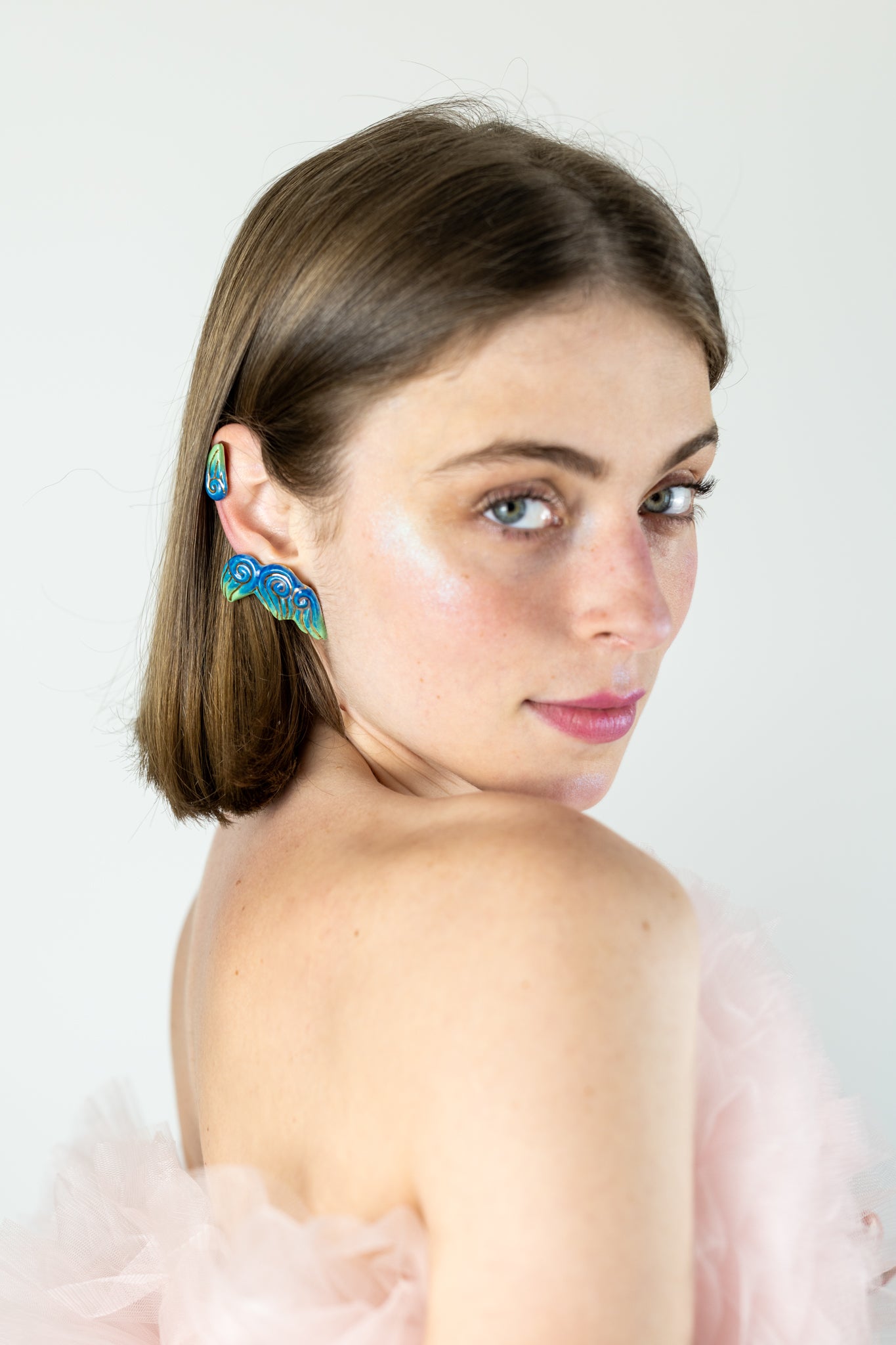 Bijou clip "Les 3 volutes"- Bleus