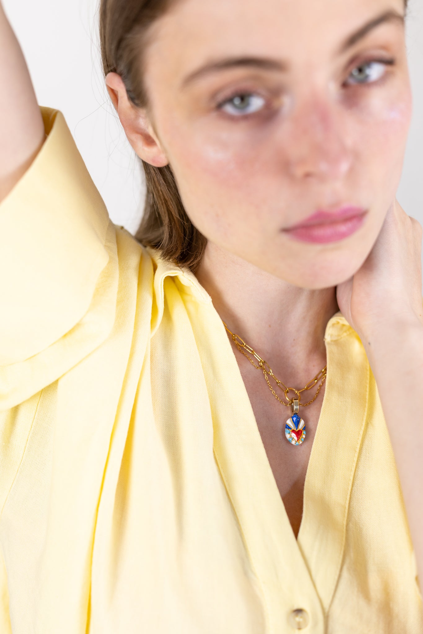 Ex-voto - Collier Chaîne- Azur