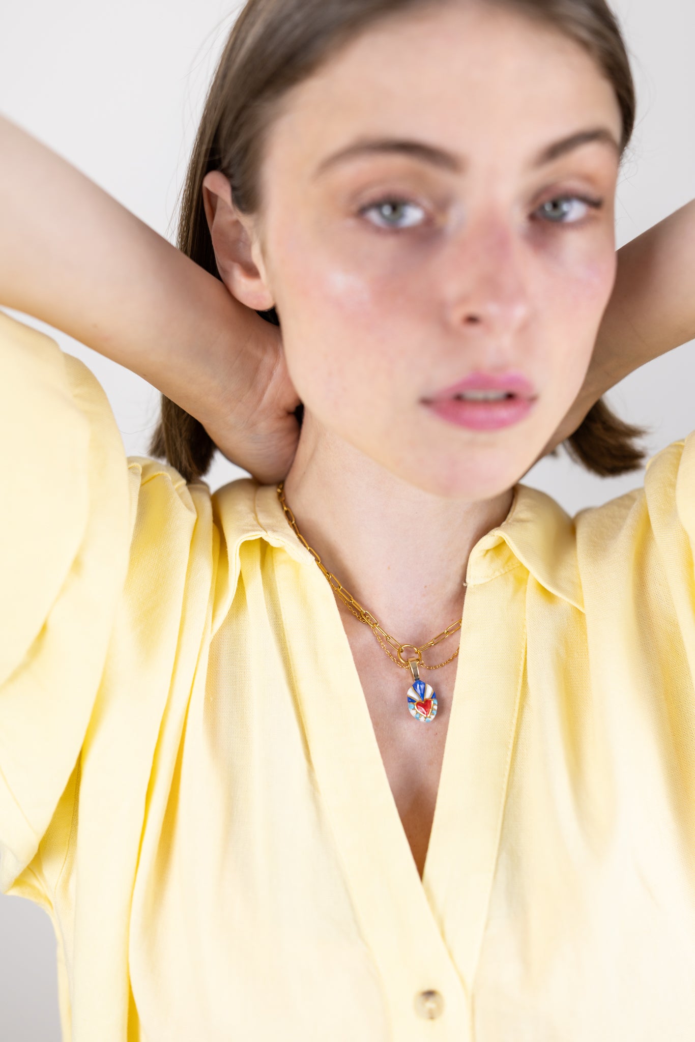 Ex-voto - Collier Chaîne- Azur