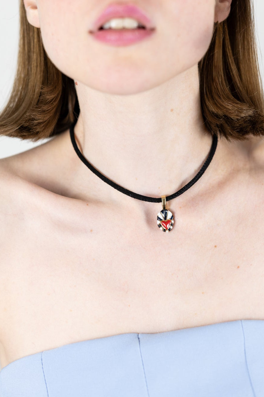 Ex-voto - Collier Daim- Memphis Milano