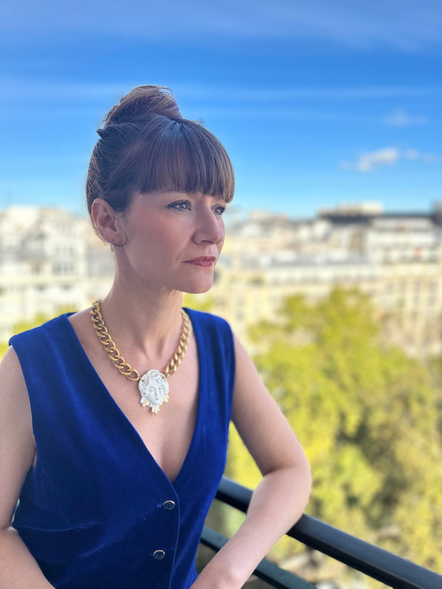 Mascaronne - Le Collier - Blanc & Or