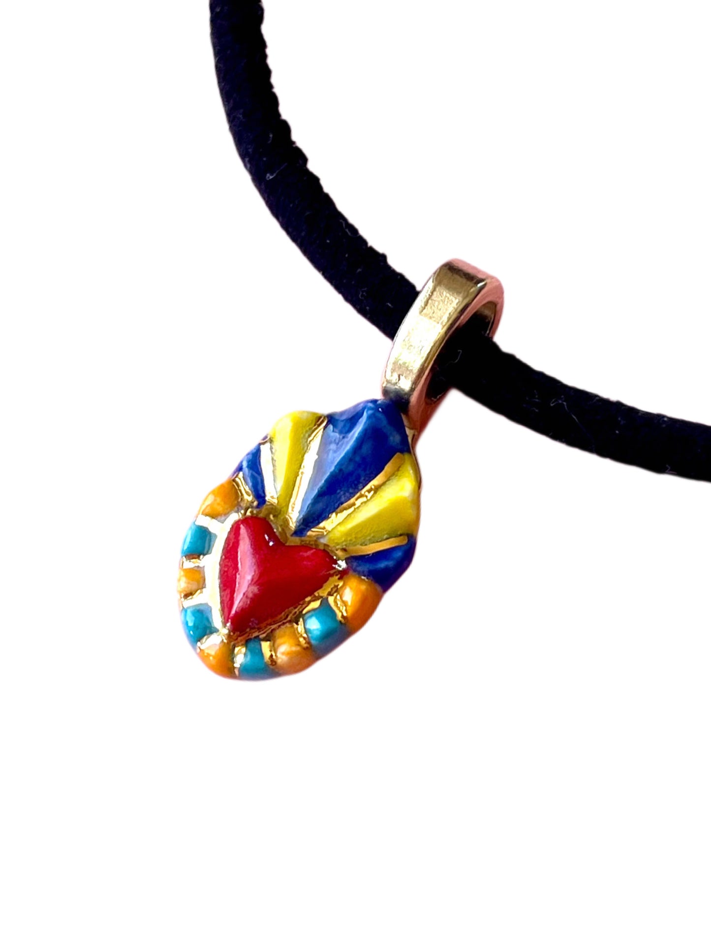 Coeur sacré - Collier Daim- Acapulco