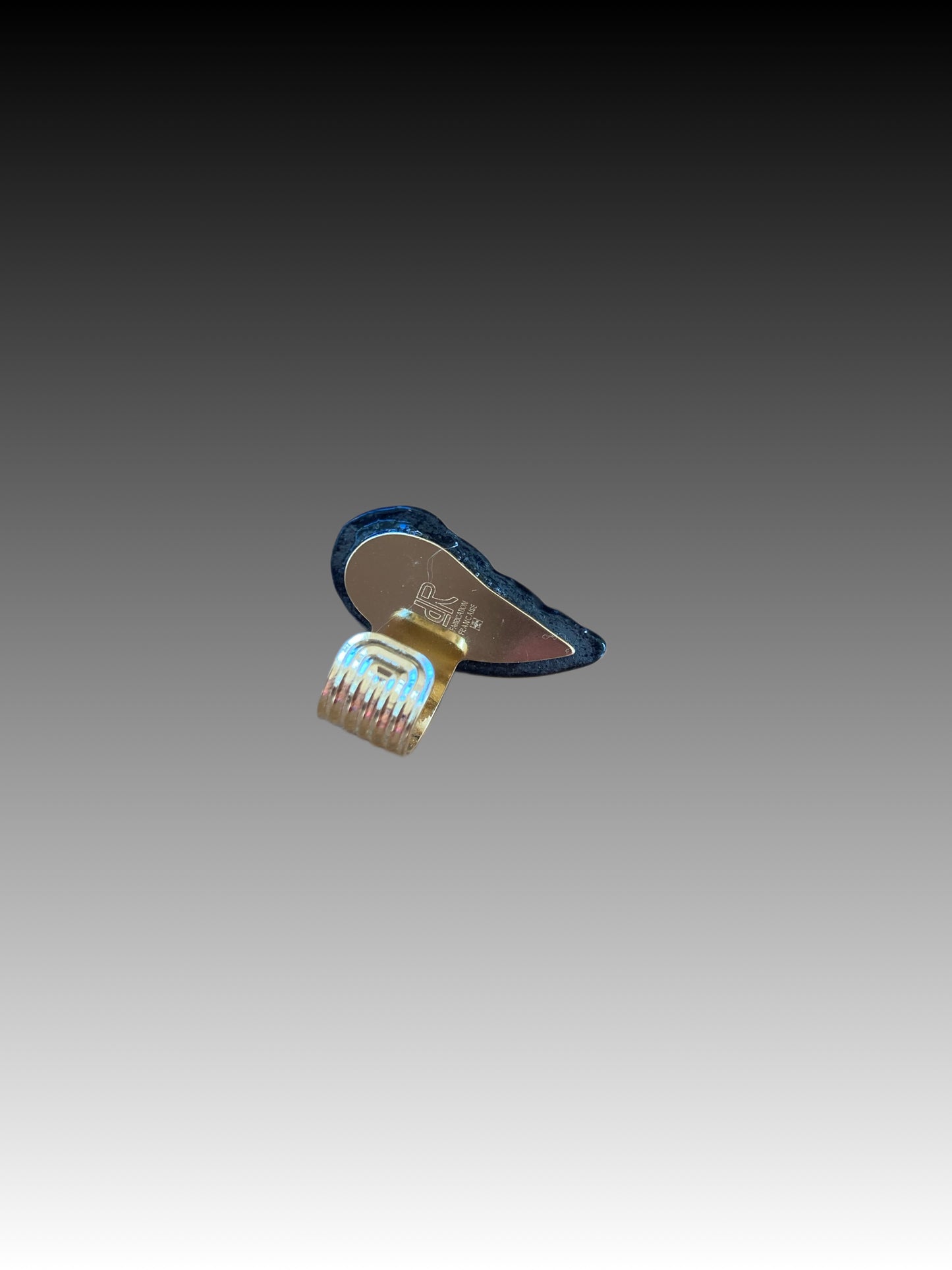 Earcuff volute - Black & Gold