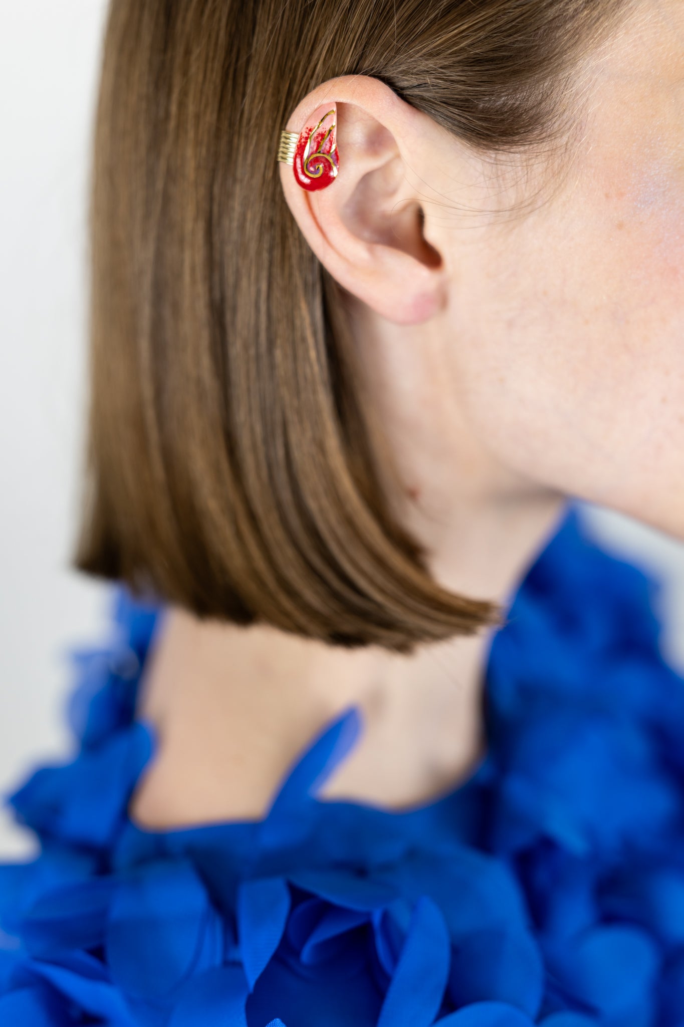 Earcuff volute - Rouges