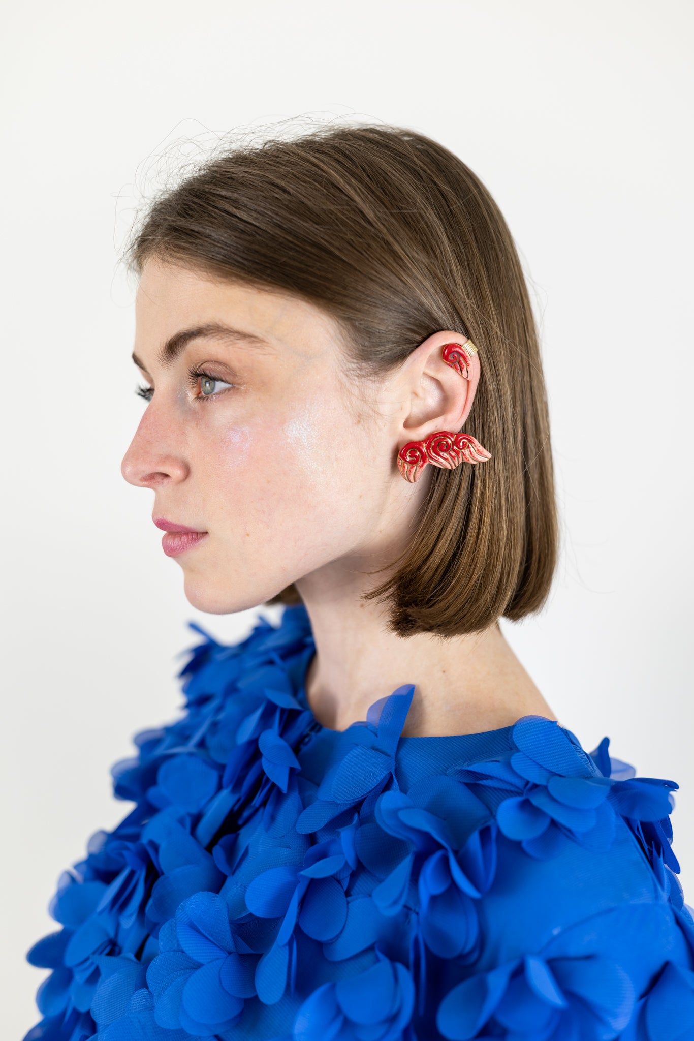 Earcuff volute - Rouges