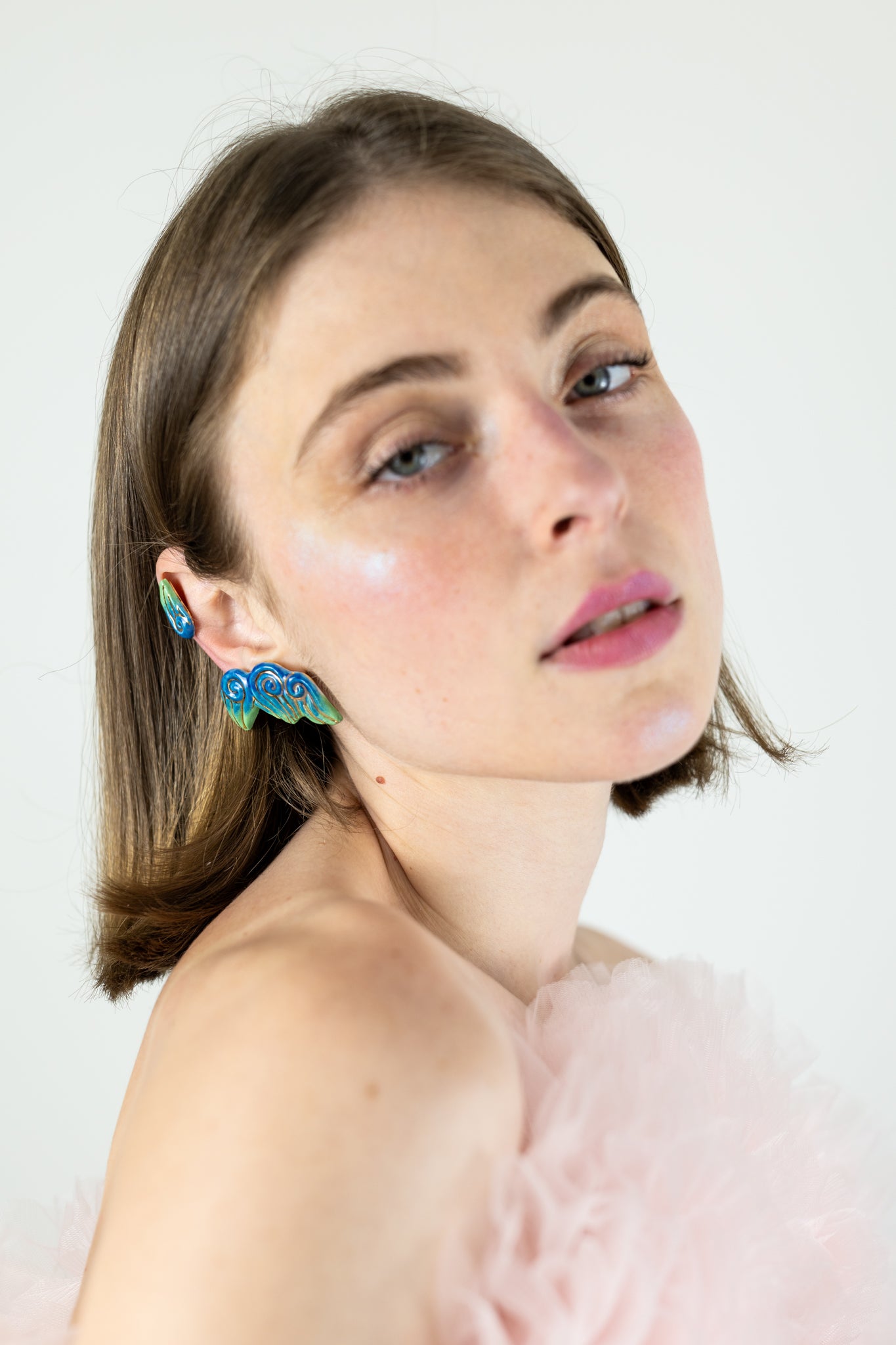 Bijou clip "Les 3 volutes"- Bleus
