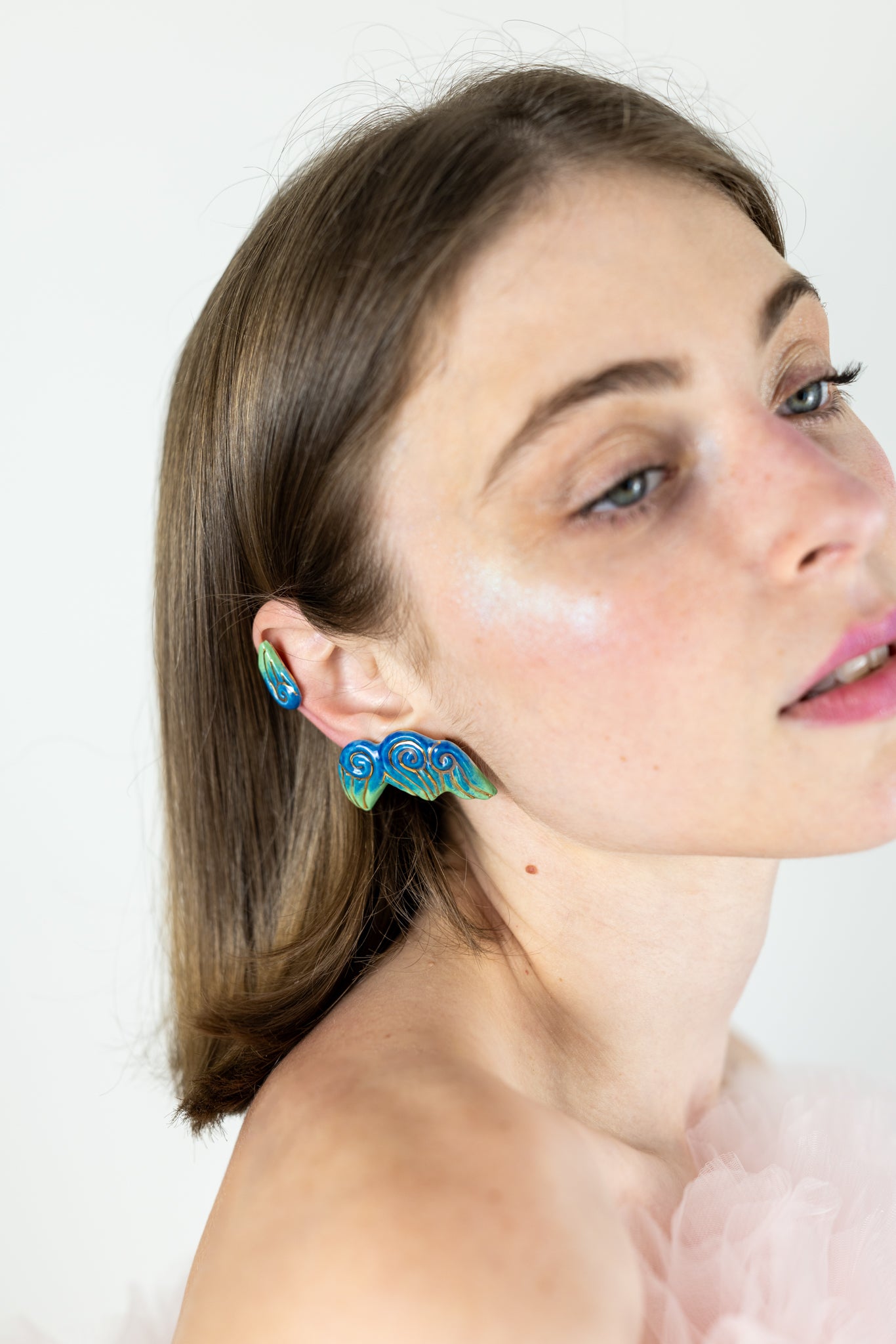 Bijou clip "Les 3 volutes"- Bleus