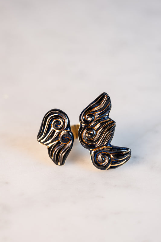 Grand bijou de main - Noir & Or