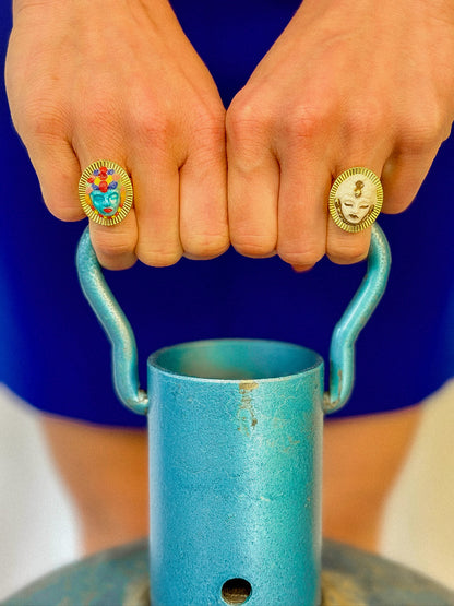 Androgyne - La Bague - Blanc & Or