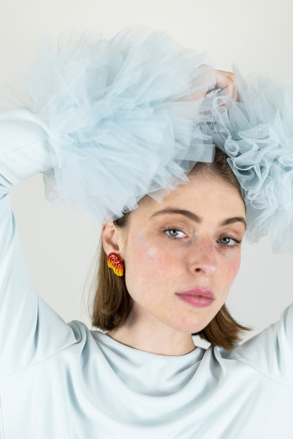 Boucles d’oreilles "Les 2 volutes" - la paire, Flammes
