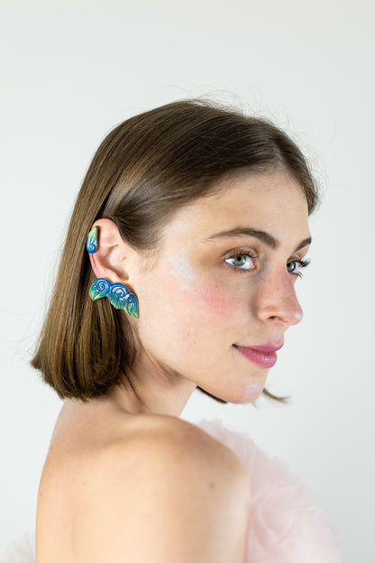 Bijou clip "Les 3 volutes"- Bleus