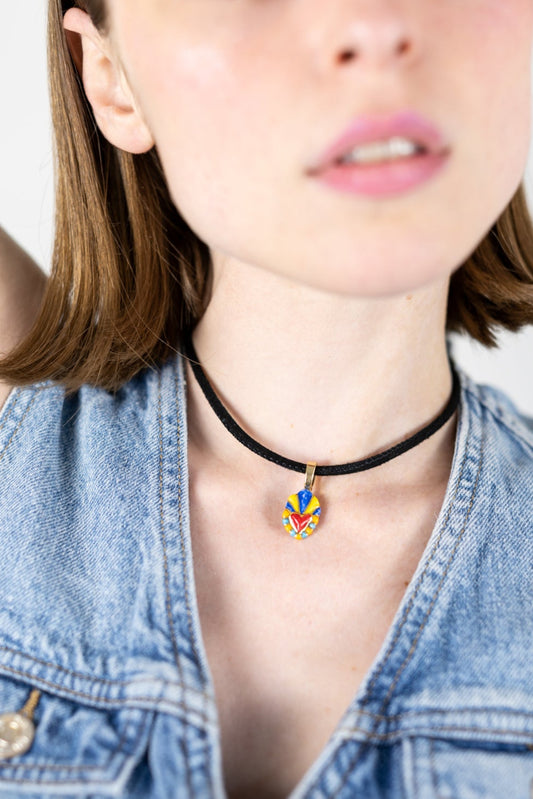 Ex-voto - Collier Daim- Acapulco