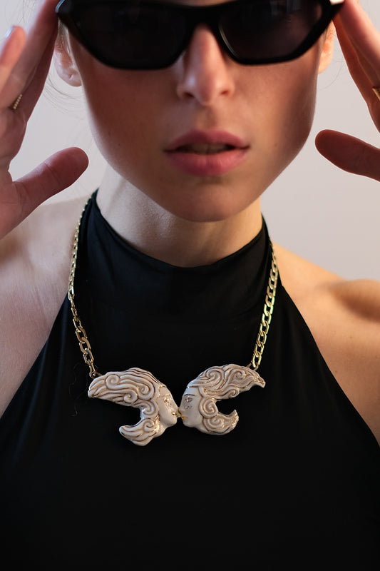 "Le Baiser" la Volute Necklace