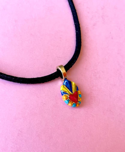 Coeur sacré - Collier Daim- Acapulco