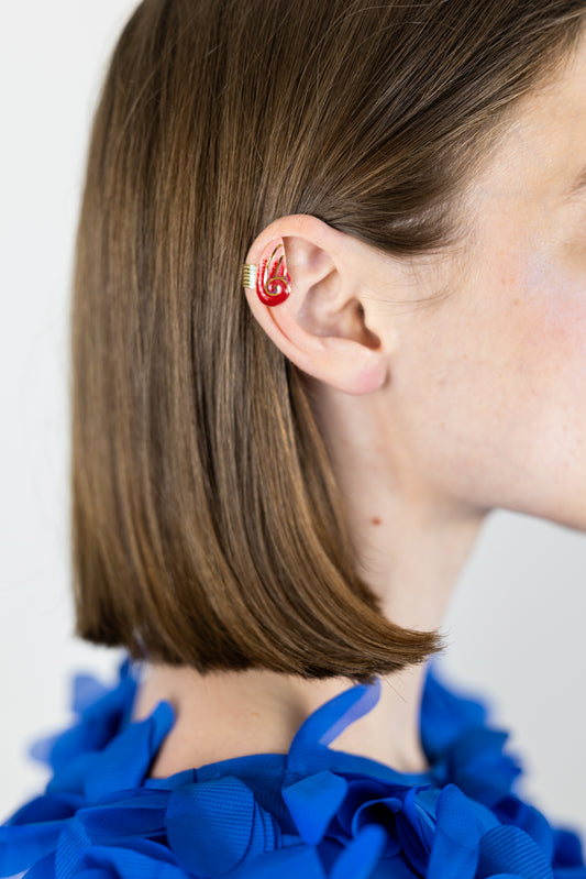 Earcuff volute - Rouges
