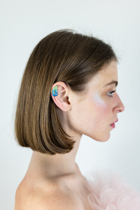 Earcuff volute - Bleus