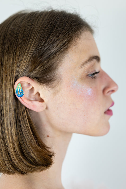 Earcuff volute - Bleus